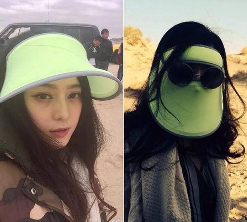 明星网红防晒帽图片女,明星网红同款防晒帽，女生们的夏日守护神器